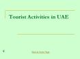 Tourist Activities in UAE PowerPoint PPT Presentation