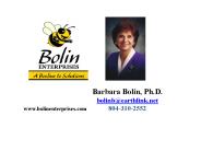 Barbara Bolin, Ph.D.