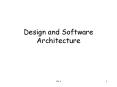 Design and Software Architecture PowerPoint PPT Presentation