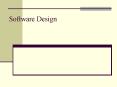 Software Design PowerPoint PPT Presentation