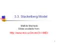 3.3. Stackelberg Model PowerPoint PPT Presentation