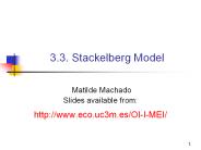 3.3. Stackelberg Model