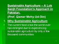 Sustainable Agriculture  PowerPoint PPT Presentation