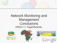 Network Monitoring and Management Conclusions