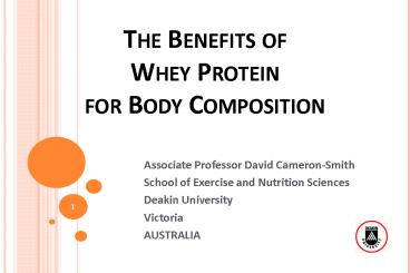 The Benefits of Whey Protein for Body Composition