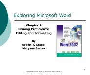 Exploring Microsoft Word