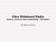 Ultra Wideband Radio (Seminar 
