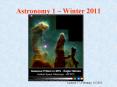 Astronomy 1  PowerPoint PPT Presentation