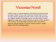 Victorian Novel PowerPoint PPT Presentation