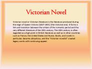 Victorian Novel