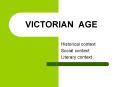 VICTORIAN AGE PowerPoint PPT Presentation