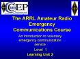 The ARRL Amateur Radio Emergency Communications Course PowerPoint PPT Presentation