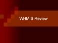 WHMIS Review PowerPoint PPT Presentation