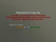 PRESENTATION ON 