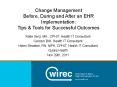 Change Management Before, During and After an EHR Implementation: Tips PowerPoint PPT Presentation