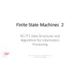 Finite State Machines 2 PowerPoint PPT Presentation