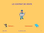 LE CONTRAT DE VENTE
