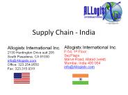Supply Chain - India