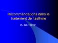 Recommandations dans le traitement de l PowerPoint PPT Presentation