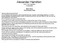 Alexander Hamilton PowerPoint PPT Presentation