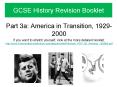GCSE History Revision Booklet PowerPoint PPT Presentation