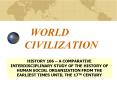 WORLD CIVILIZATION PowerPoint PPT Presentation