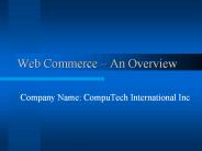 Web Commerce 
