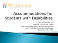 Accommodations for Students with Disabilities PowerPoint PPT Presentation
