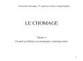 LE CHOMAGE PowerPoint PPT Presentation