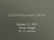 Communication Skills