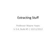 Extracting Stuff