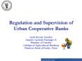 Regulation and Supervision of Urban Cooperative Banks PowerPoint PPT Presentation