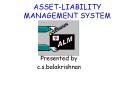 ASSET-LIABILITY MANAGEMENT SYSTEM PowerPoint PPT Presentation