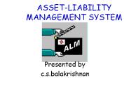 ASSET-LIABILITY MANAGEMENT SYSTEM