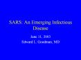 SARS: An Emerging Infectious Disease PowerPoint PPT Presentation