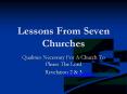 Lessons From Seven Churches PowerPoint PPT Presentation
