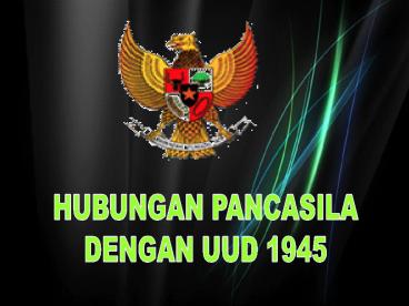 HUBUNGAN PANCASILA