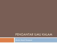 PENGANTAR ILMU KALAM