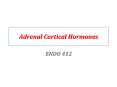 Adrenal Cortical Hormones PowerPoint PPT Presentation
