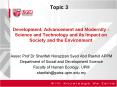 Development, Advancement and Modernity - Science and Technology and its Impact on Society and the Environment PowerPoint PPT Presentation