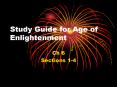 Study Guide for Age of Enlightenment PowerPoint PPT Presentation