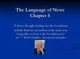 The Language of News Chapter 5 PowerPoint PPT Presentation