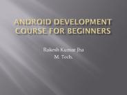 Android Development Course for Beginners