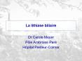 La lithiase biliaire PowerPoint PPT Presentation