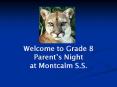 Welcome to Grade 8 Parent PowerPoint PPT Presentation