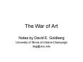 The War of Art PowerPoint PPT Presentation