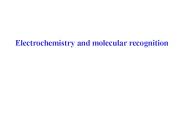 Electrochemistry and molecular recognition