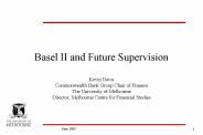Basel II and Future Supervision