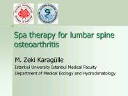 Spa therapy for lumbar spine osteoarthritis