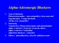 Alpha-Adrenergic Blockers PowerPoint PPT Presentation